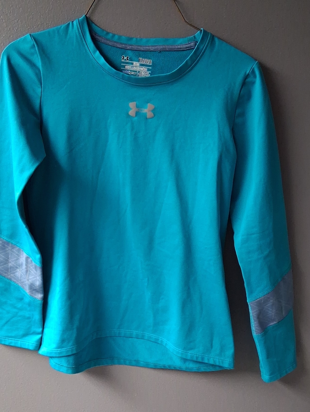 Under Armour Teal Long Sleeve Boys Performance Top